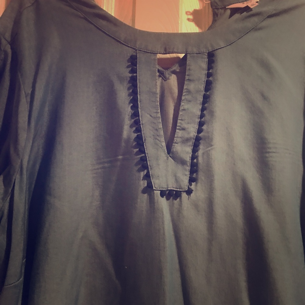 Chambray keyhole dress, worn once